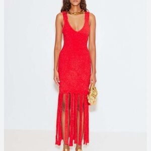 Simon Miller Vibrant Red High-Low Dress